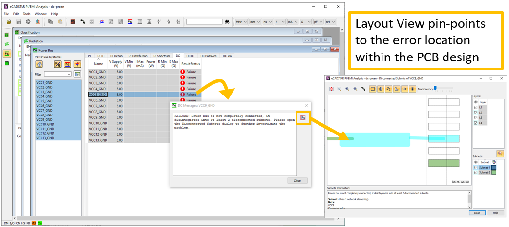 PCB-design-Layout-view-shows-the-exact-location-of-error